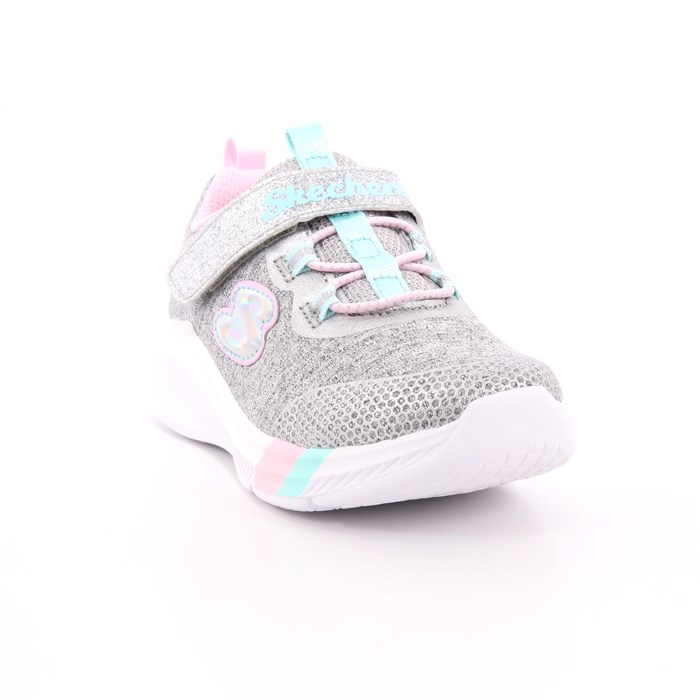 Scarpa Strappi + Elastico Skechers Bambina Grigio  Scarpe 102 - 302021N