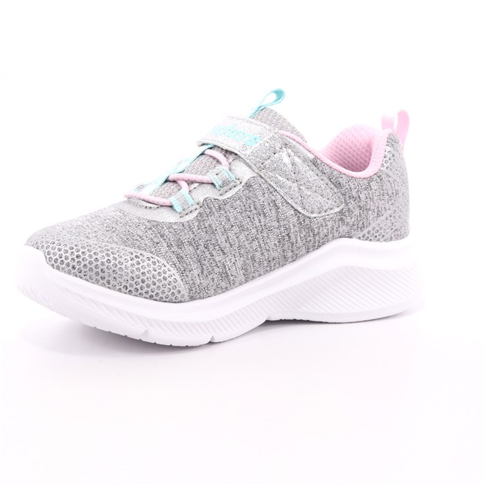 Scarpa Strappi + Elastico Skechers Bambina Grigio  Scarpe 102 - 302021N