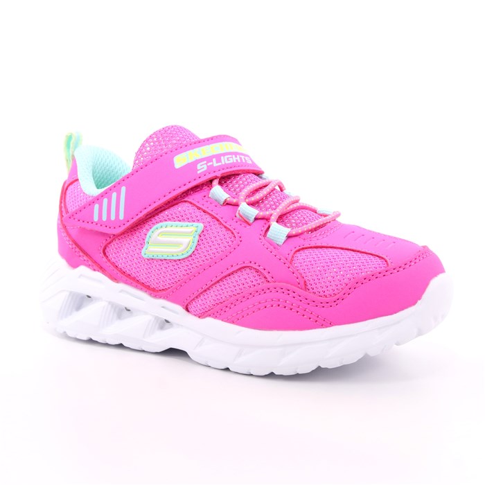 Scarpa Strappi + Elastico Skechers Bambina Fuxia  Scarpe 103 - 302092N