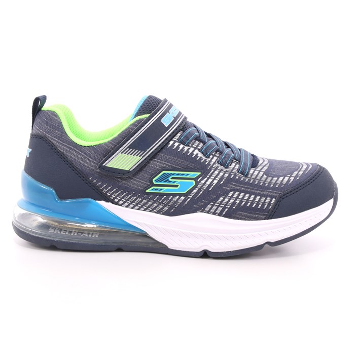 Scarpa Strappi + Elastico Skechers Bambino Blu Scarpa Strappi + Elastico Skechers Bambino Blu Scarpe 112 - 97743L