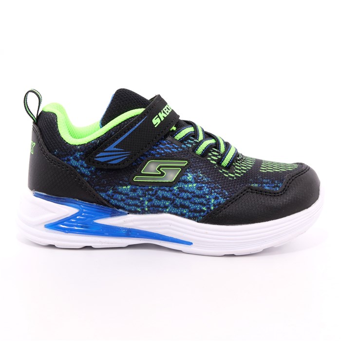 Scarpa Strappi + Elastico Skechers Bambino Blu Scarpa Strappi + Elastico Skechers Bambino Blu Scarpe 114 - 90563N