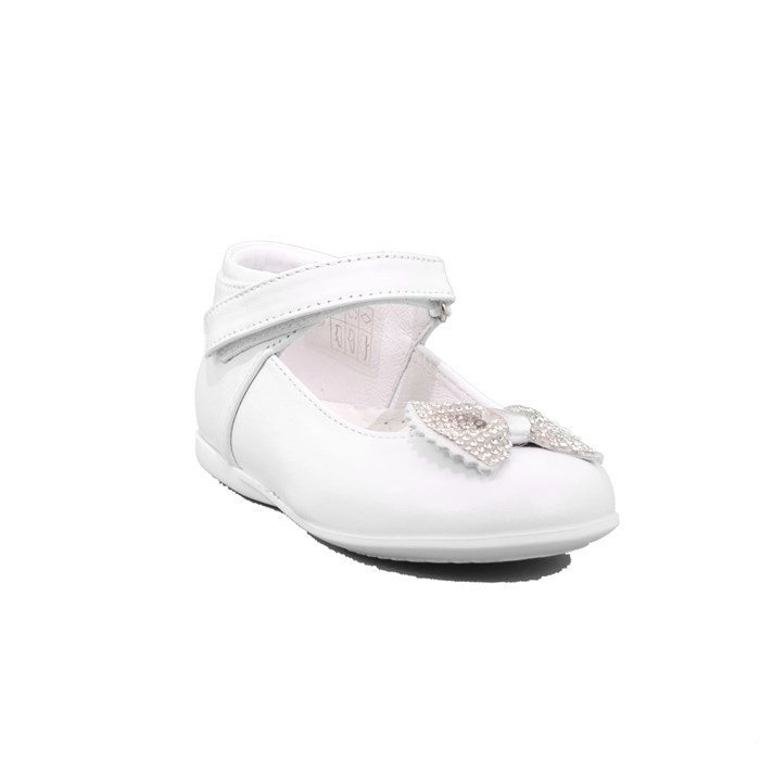 Ballerina Cerimonia Gorgino Bambina Bianco  Scarpe 25 - P2005