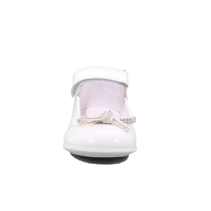 Ballerina Cerimonia Gorgino Bambina Bianco  Scarpe 26 - P2004