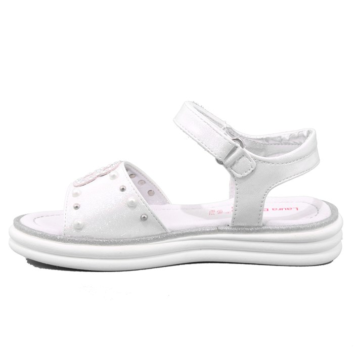 Sandalo Laura Biagiotti Bambina Bianco  Scarpe 44 - 6381B