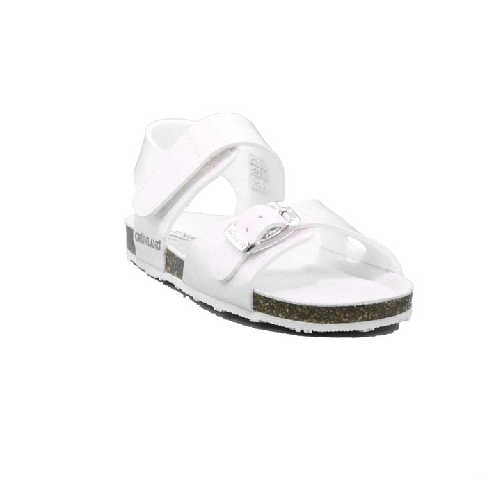Sandalo Grunland Bambina Bianco  Scarpe 424 - SB1257