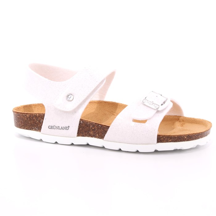 Sandalo Grunland Bambina Bianco  Scarpe 440 - SB0229
