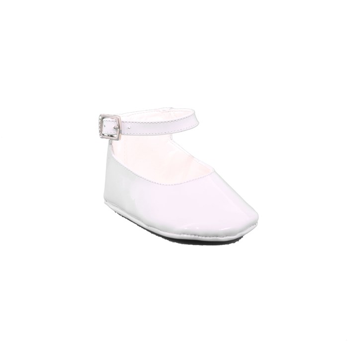 Scarpina Culla Baby Chick Bambino Bianco  Scarpe 46 - 812