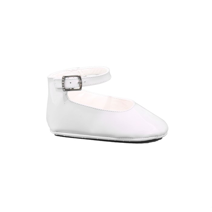 Scarpina Culla Baby Chick Bambino Bianco  Scarpe 46 - 812