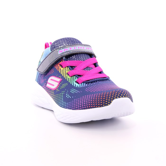 Scarpa Strappi + Elastico Skechers Bambina Blu  Scarpe 118 - 302031N