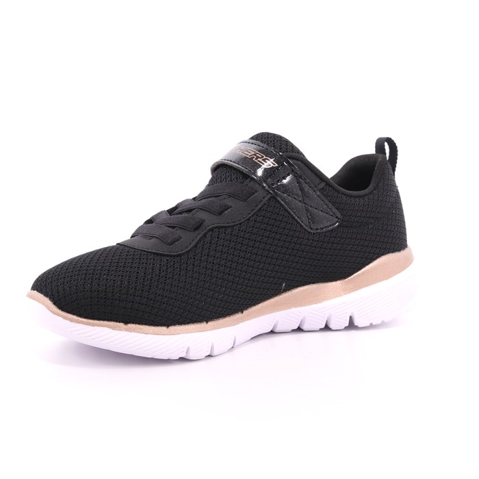 Scarpa Strappi + Elastico Skechers Bambina Nero  Scarpe 119 - 81628L