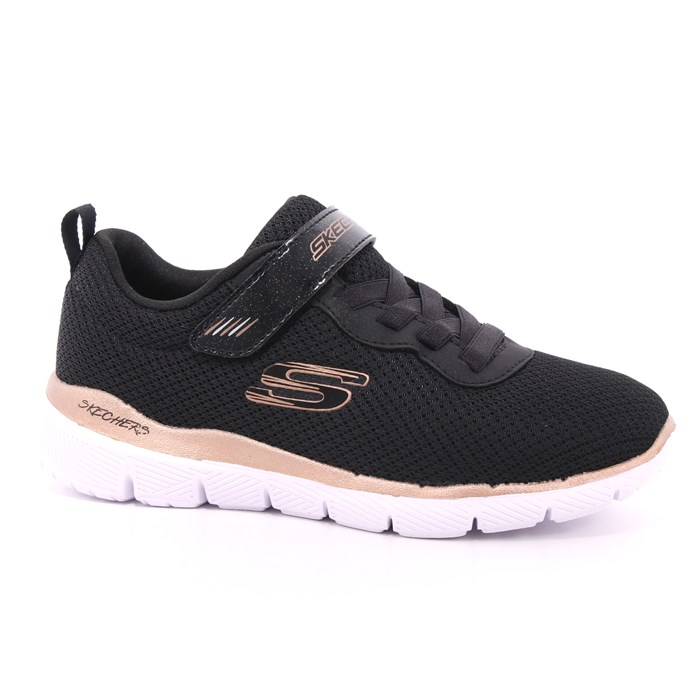 Scarpa Strappi + Elastico Skechers Bambina Nero  Scarpe 119 - 81628L