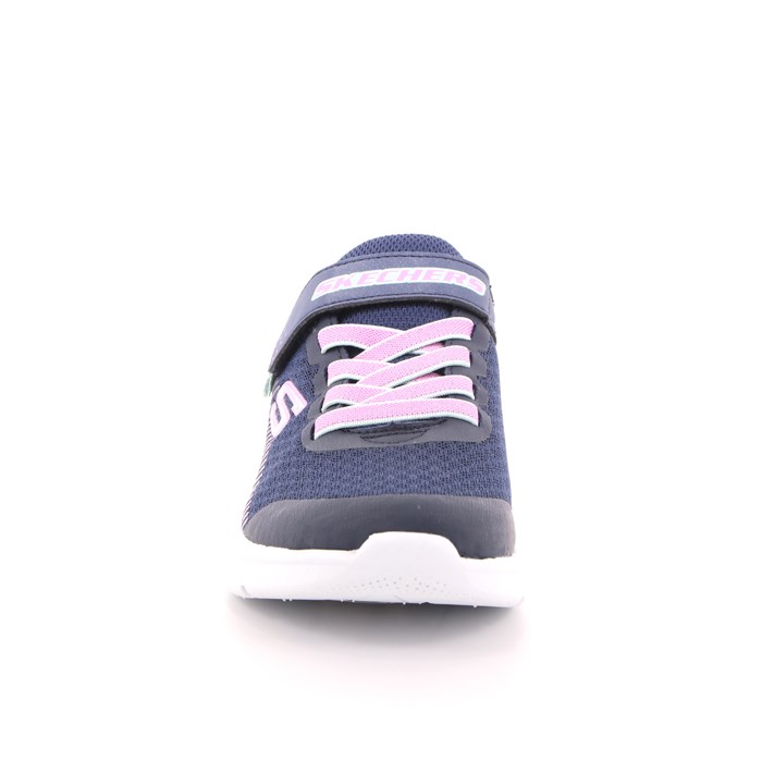 Scarpa Strappi + Elastico Skechers Bambina Blu  Scarpe 126 - 302016L