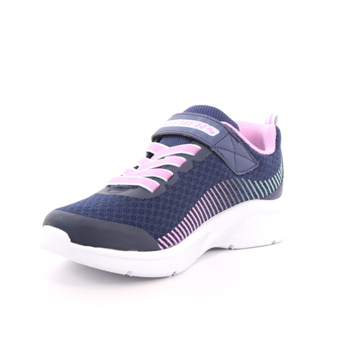 Scarpa Strappi + Elastico Skechers Bambina Blu  Scarpe 126 - 302016L