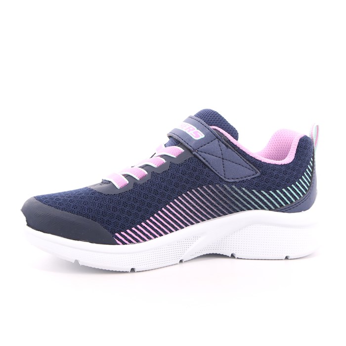 Scarpa Strappi + Elastico Skechers Bambina Blu  Scarpe 126 - 302016L