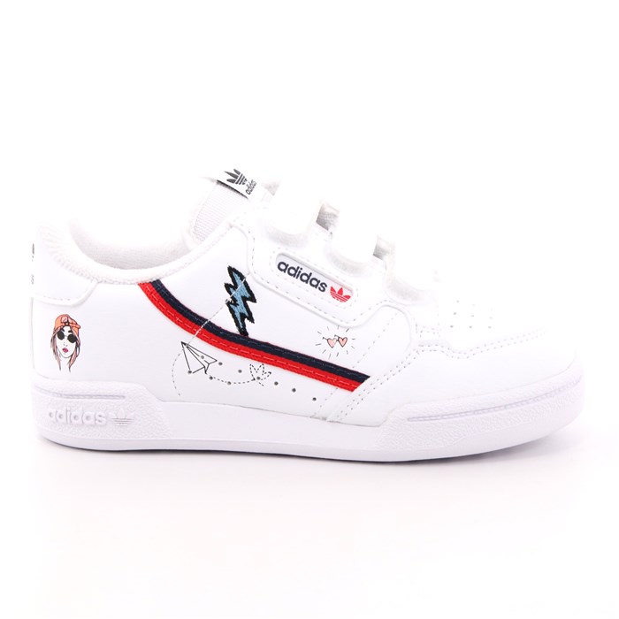 Scarpa Strappi Adidas Bambino Bianco  Scarpe 822 - FX6071