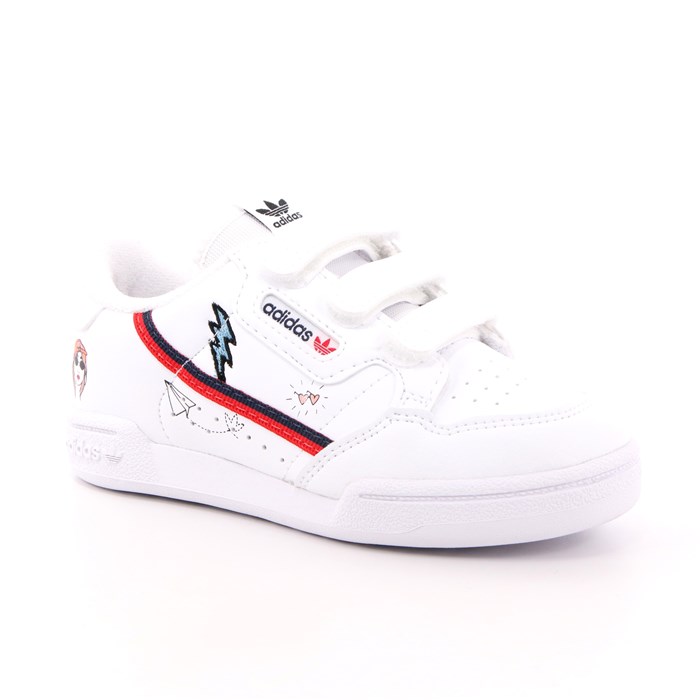 Scarpa Strappi Adidas Bambino Bianco  Scarpe 822 - FX6071