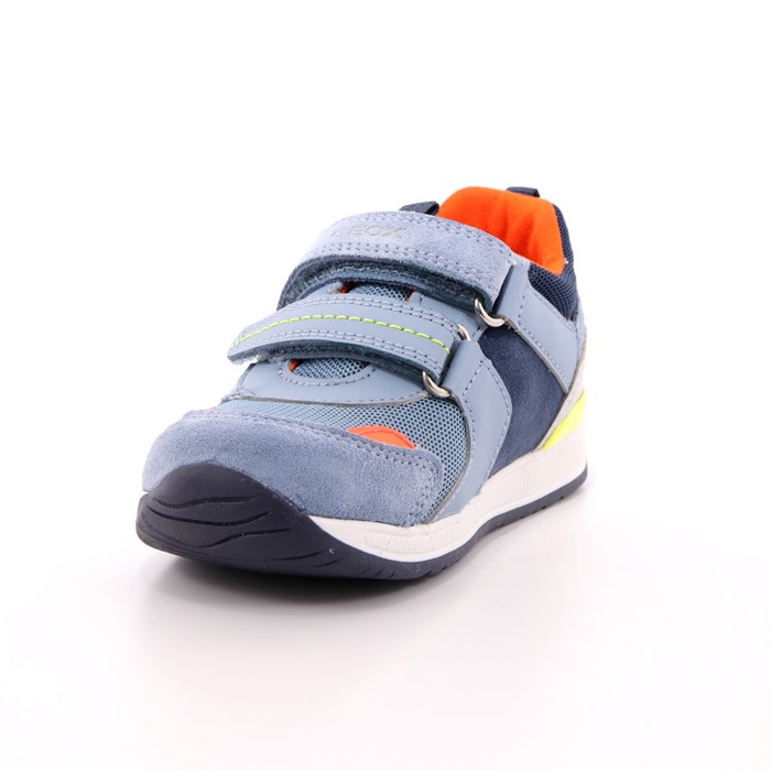 Scarpa Strappi Geox Bambino Celeste  Scarpe 372 - B150RB