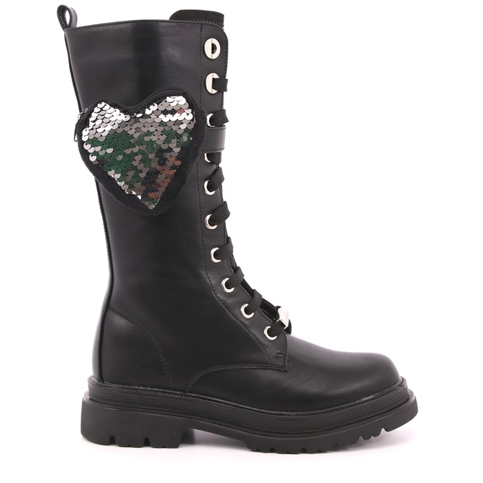 Anfibio Asso Bambina Nero Anfibio Asso Bambina Nero Scarpe 422 - AG12666A