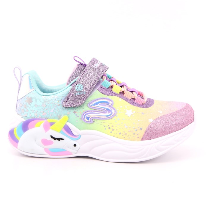 Scarpa Strappi + Elastico Skechers Bambina Lilla Scarpa Strappi + Elastico Skechers Bambina Lilla Scarpe 160 - 302311L
