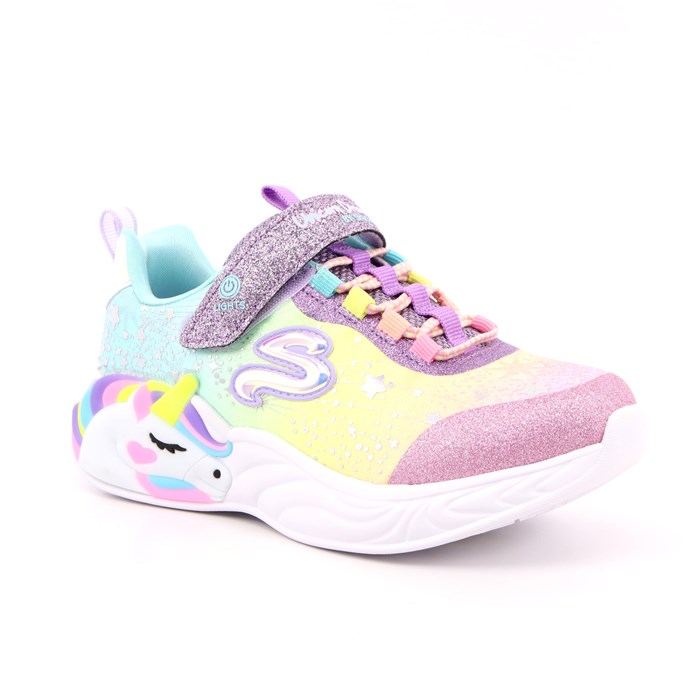 Scarpa Strappi + Elastico Skechers Bambina Lilla  Scarpe 160 - 302311L