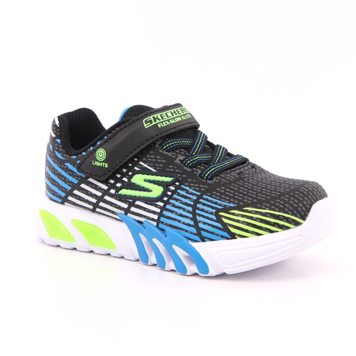 Scarpa Strappi + Elastico Skechers Bambino Blu  Scarpe 164 - 400135N