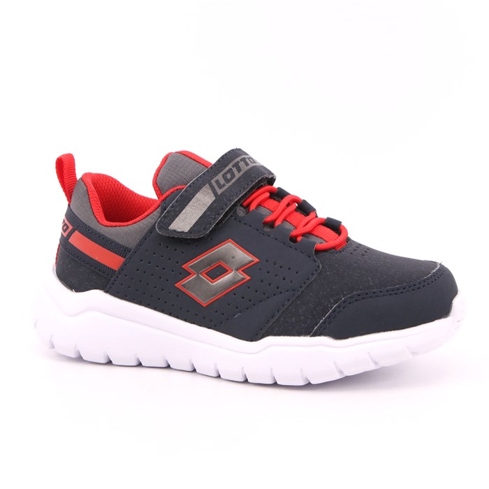 Scarpa Strappi + Elastico Lotto Bambino Blu  Scarpe 162 - 216893