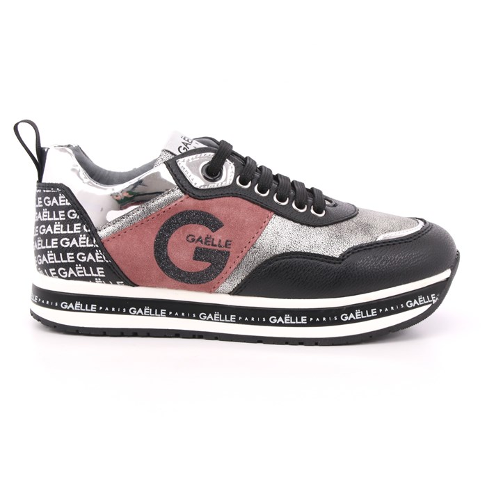 Scarpa Allacciata Gaelle Bambina Nero/argento Scarpa Allacciata Gaelle Bambina Nero/argento Scarpe 14 - G-1114A