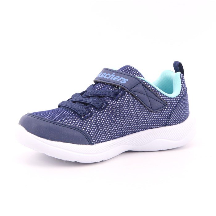 Scarpa Strappi + Elastico Skechers Bambina Blu  Scarpe 170 - 302885N