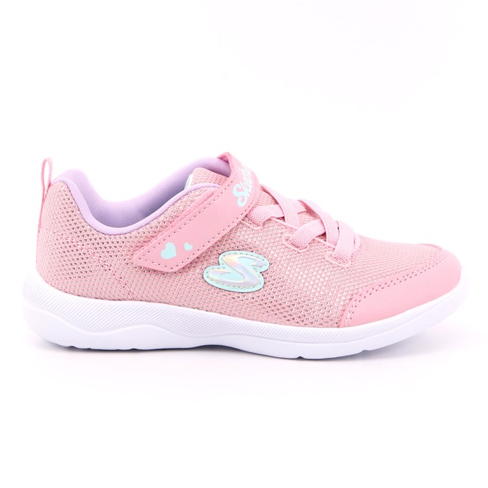 Scarpa Strappi + Elastico Skechers Bambina Rosa Scarpa Strappi + Elastico Skechers Bambina Rosa Scarpe 171 - 302885N