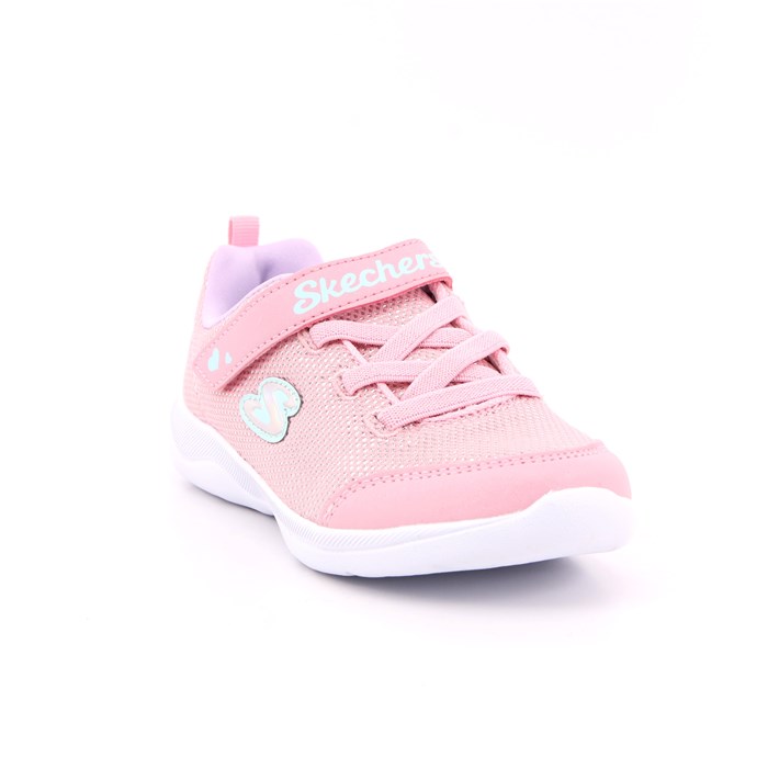 Scarpa Strappi + Elastico Skechers Bambina Rosa  Scarpe 171 - 302885N