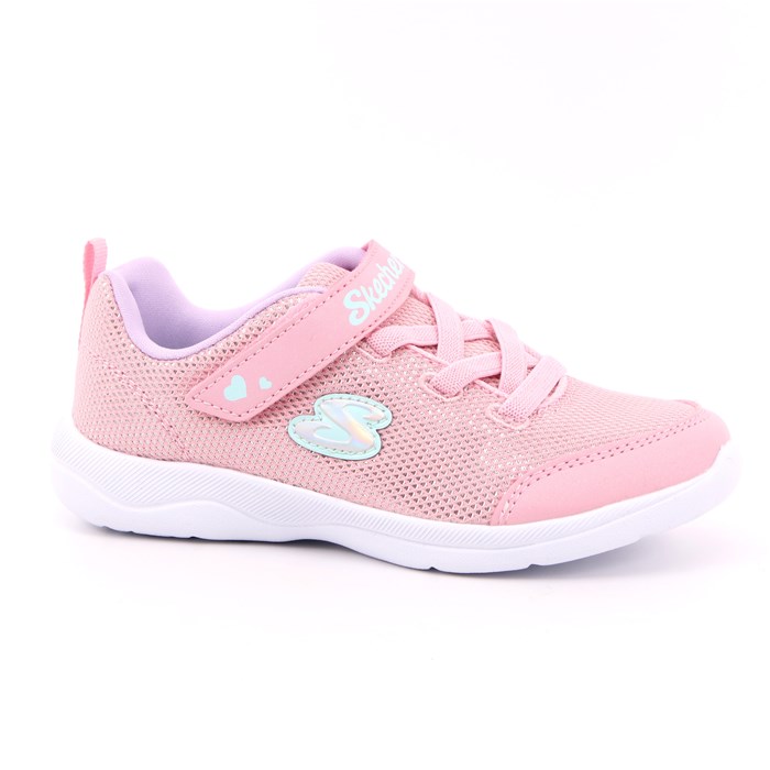 Scarpa Strappi + Elastico Skechers Bambina Rosa  Scarpe 171 - 302885N