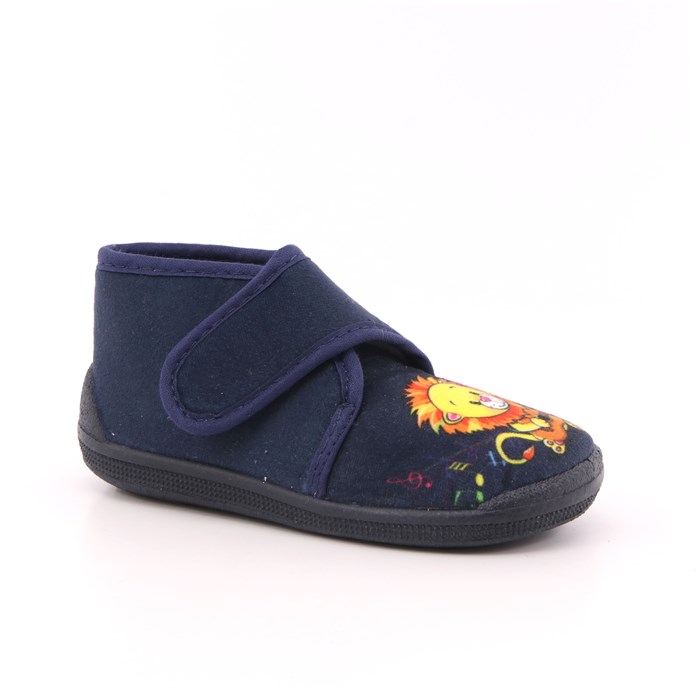 Pantofola Strappi Awa Bambino Blu  Scarpe 7 - 001
