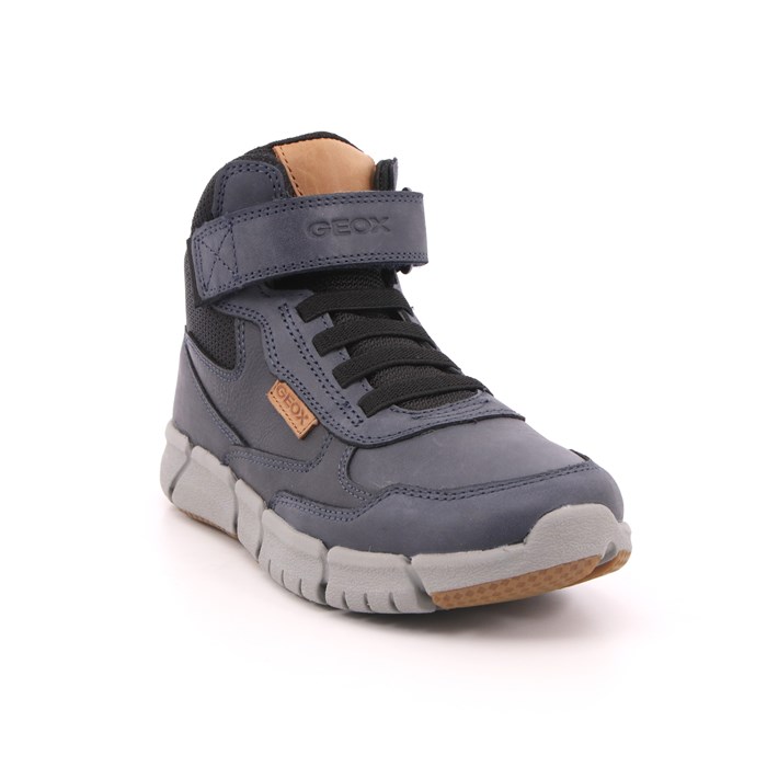 Scarpa Strappi + Elastico Geox Bambino Blu  Scarpe 409 - J169BE