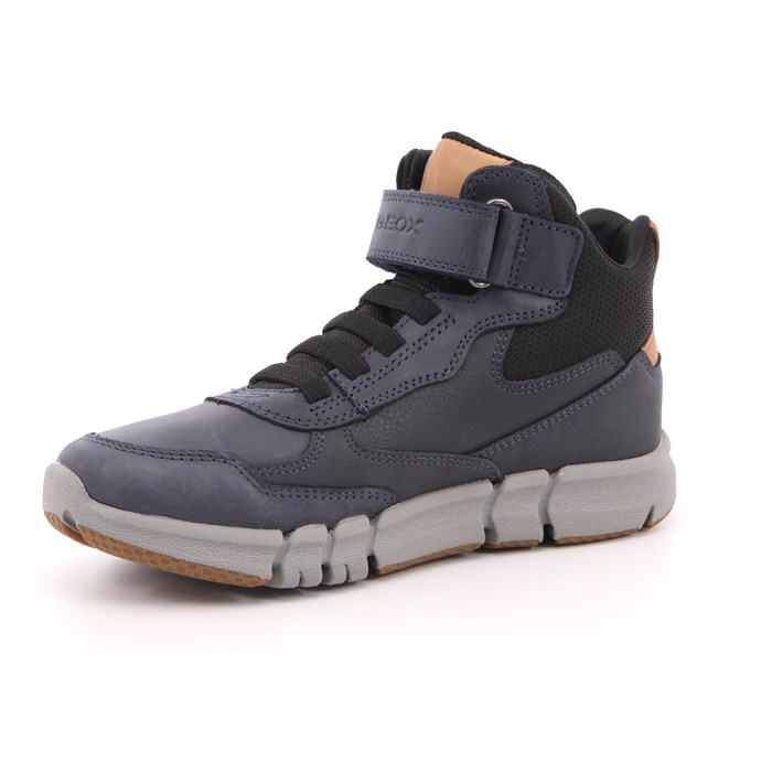 Scarpa Strappi + Elastico Geox Bambino Blu  Scarpe 409 - J169BE