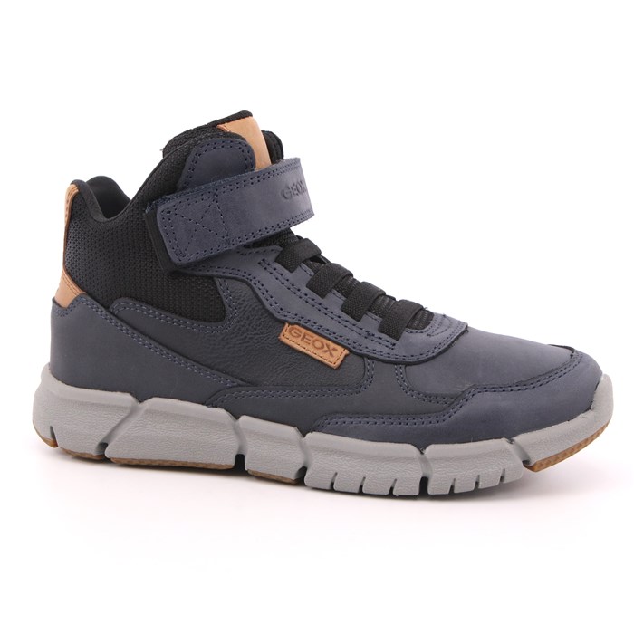 Scarpa Strappi + Elastico Geox Bambino Blu  Scarpe 409 - J169BE