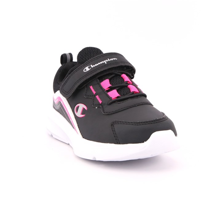 Scarpa Strappi + Elastico Champion Bambina Nero  Scarpe 775 - S32208