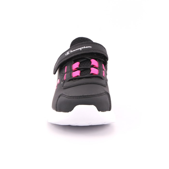 Scarpa Strappi + Elastico Champion Bambina Nero  Scarpe 775 - S32208