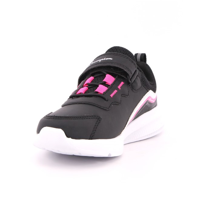 Scarpa Strappi + Elastico Champion Bambina Nero  Scarpe 775 - S32208