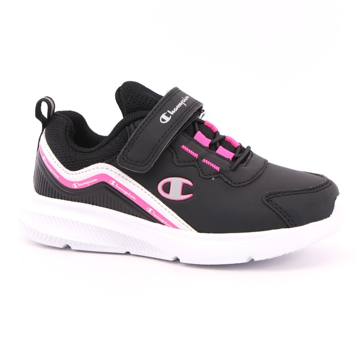 Scarpa Strappi + Elastico Champion Bambina Nero  Scarpe 775 - S32208