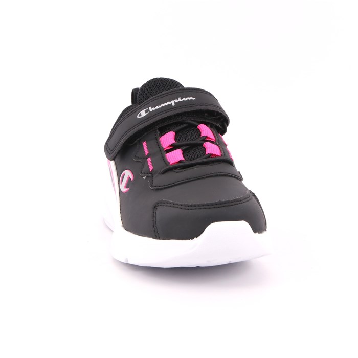 Scarpa Strappi + Elastico Champion Bambina Nero  Scarpe 775 - S32208