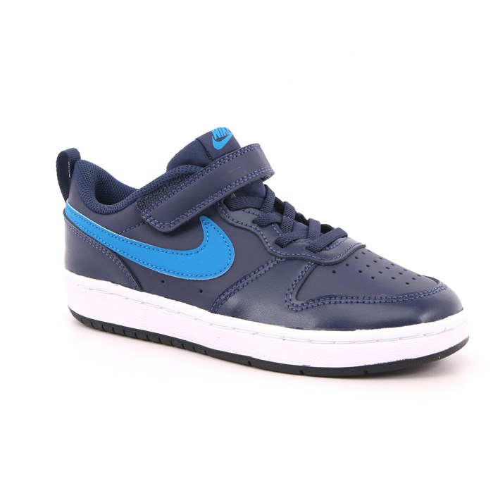 Scarpa Strappi + Elastico Nike Bambino Blu  Scarpe 683 - BQ5451 403