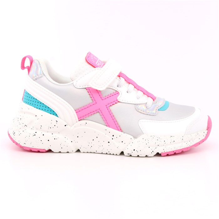 Scarpa Strappi + Elastico Munich Bambina Bianco Scarpa Strappi + Elastico Munich Bambina Bianco Scarpe 128 - 8890039