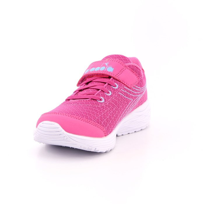 Scarpa Strappi + Elastico Diadora Bambina Rosa  Scarpe 323 - 101.175606