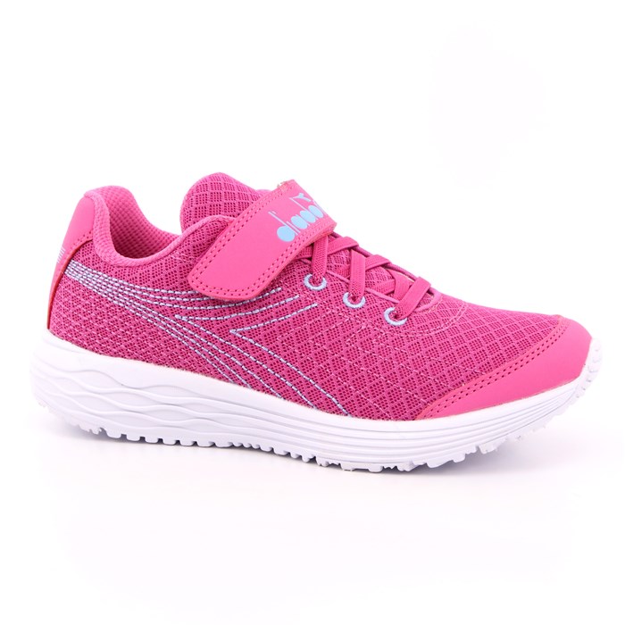 Scarpa Strappi + Elastico Diadora Bambina Rosa  Scarpe 323 - 101.175606