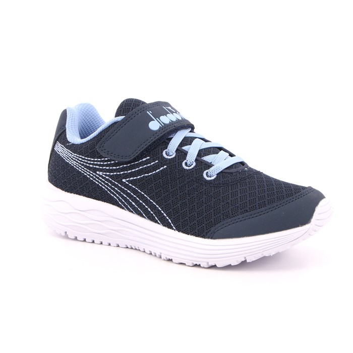 Scarpa Strappi + Elastico Diadora Bambino Blu  Scarpe 324 - 101.175606