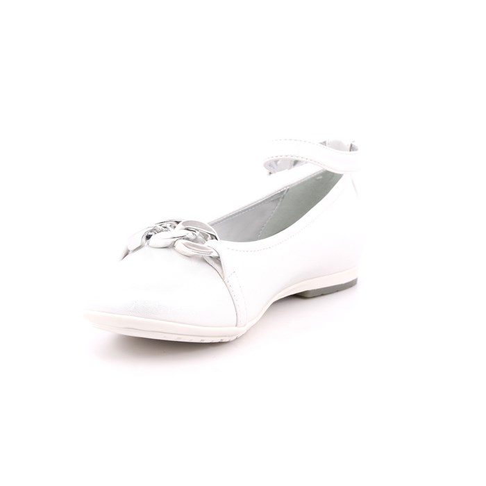Ballerina Cerimonia Asso Bambina Bianco  Scarpe 447 - AG13101C