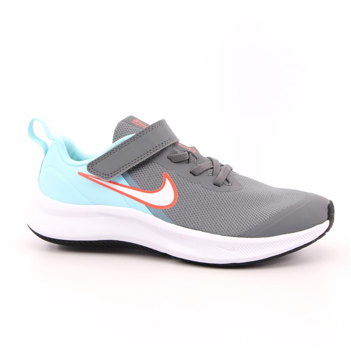 Scarpa Strappi + Elastico Nike Bambino Grigio  Scarpe 720 - DA2777-007