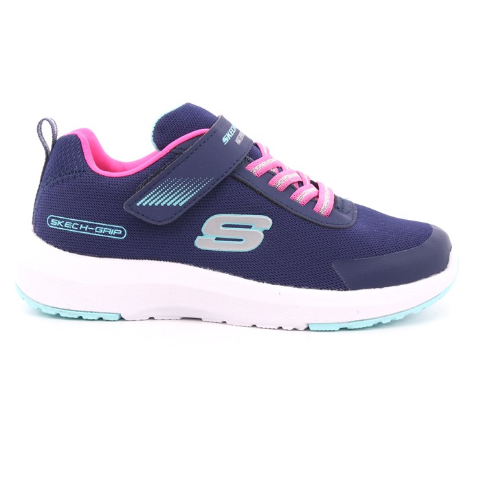 Scarpa Strappi + Elastico Skechers Bambina Blu  Scarpe 182 - 302425L