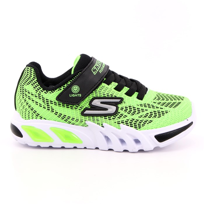 Scarpa Strappi + Elastico Skechers Bambino Verde Scarpa Strappi + Elastico Skechers Bambino Verde Scarpe 186 - 400137L