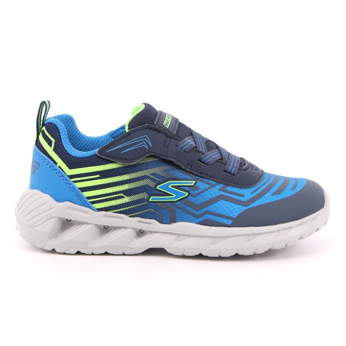 Scarpa Strappi + Elastico Skechers Bambino Blu Scarpa Strappi + Elastico Skechers Bambino Blu Scarpe 188 - 401503N
